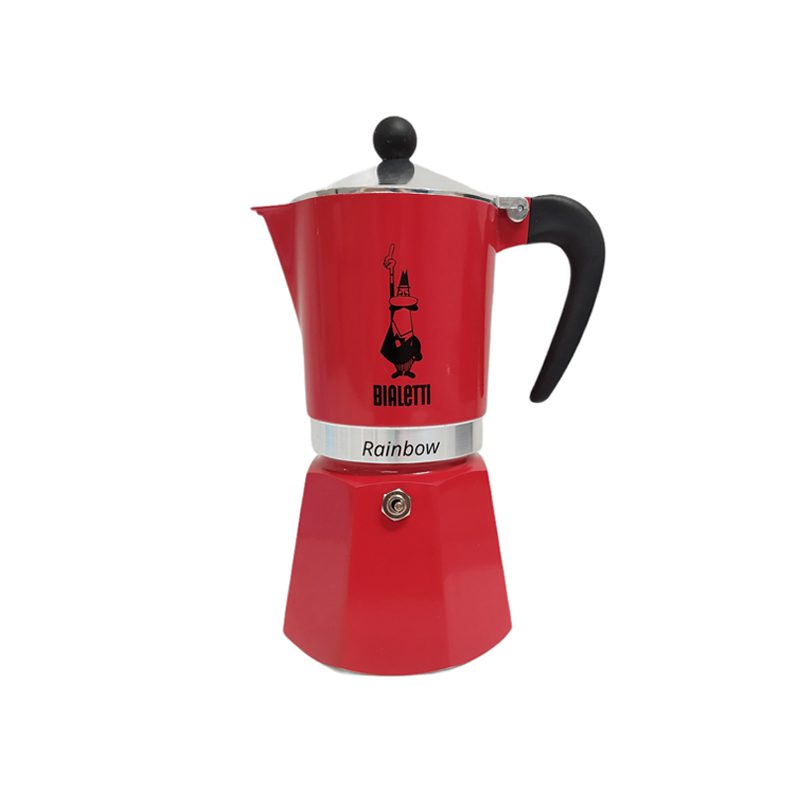 Bialetti -Moka Rainbow ROUGE - 6 Tasses