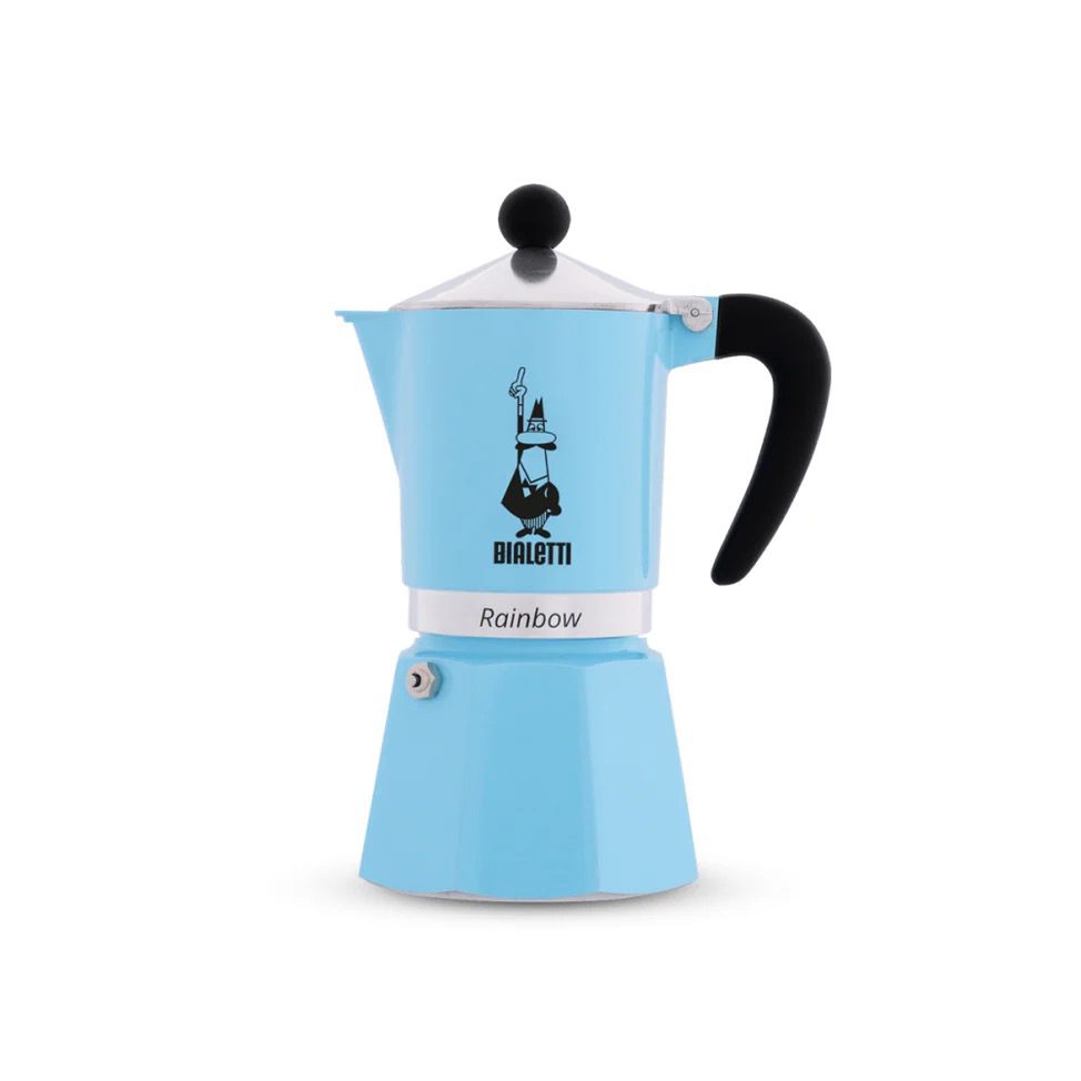 Bialetti -Moka Rainbow Bleue - 6 Tasses