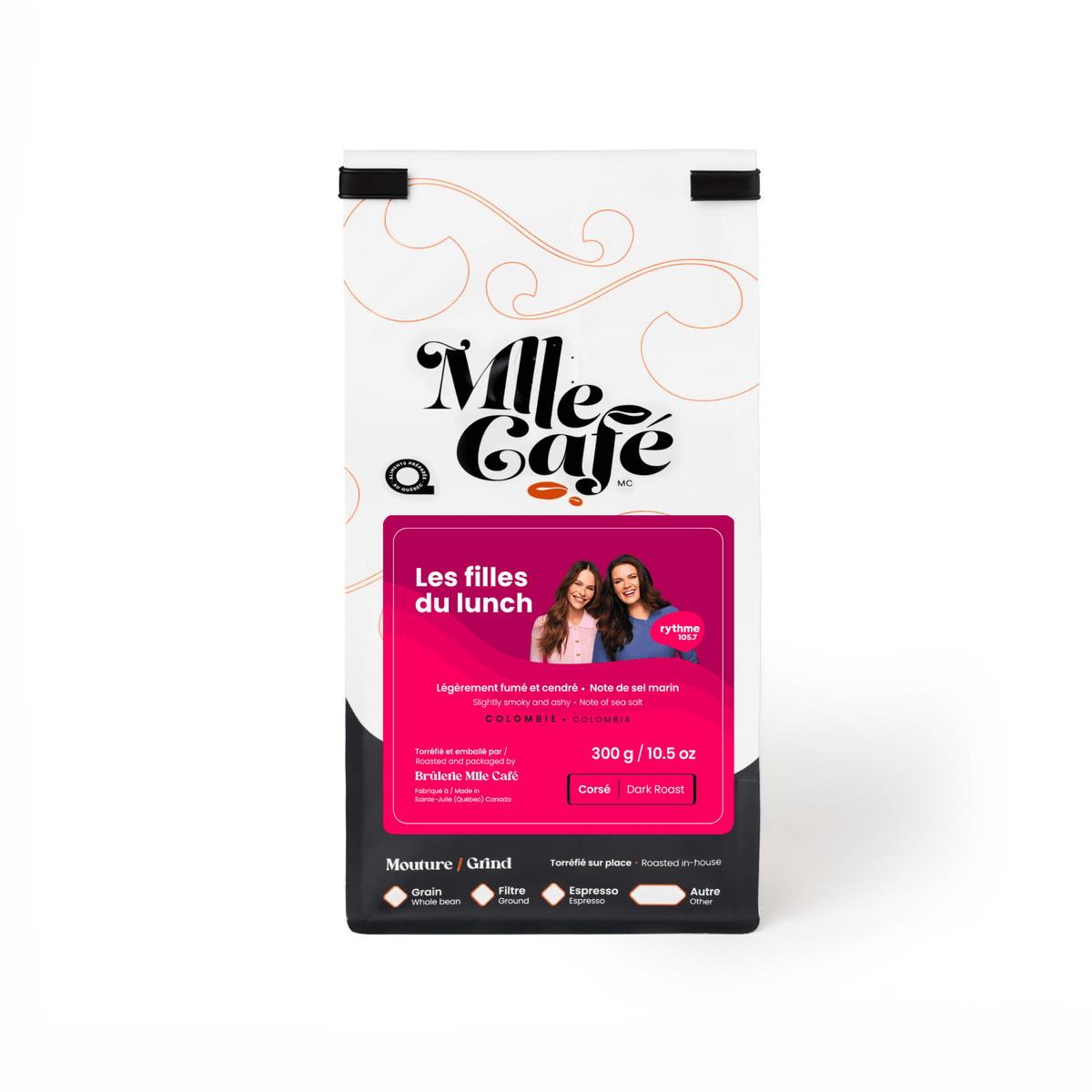 Café avec étiquette personnalisée