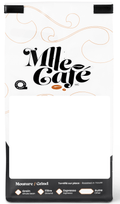 Café avec étiquette personnalisée